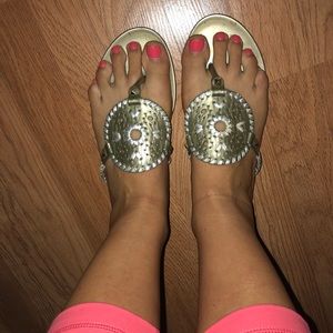 Jack Rogers Green jellly sandals